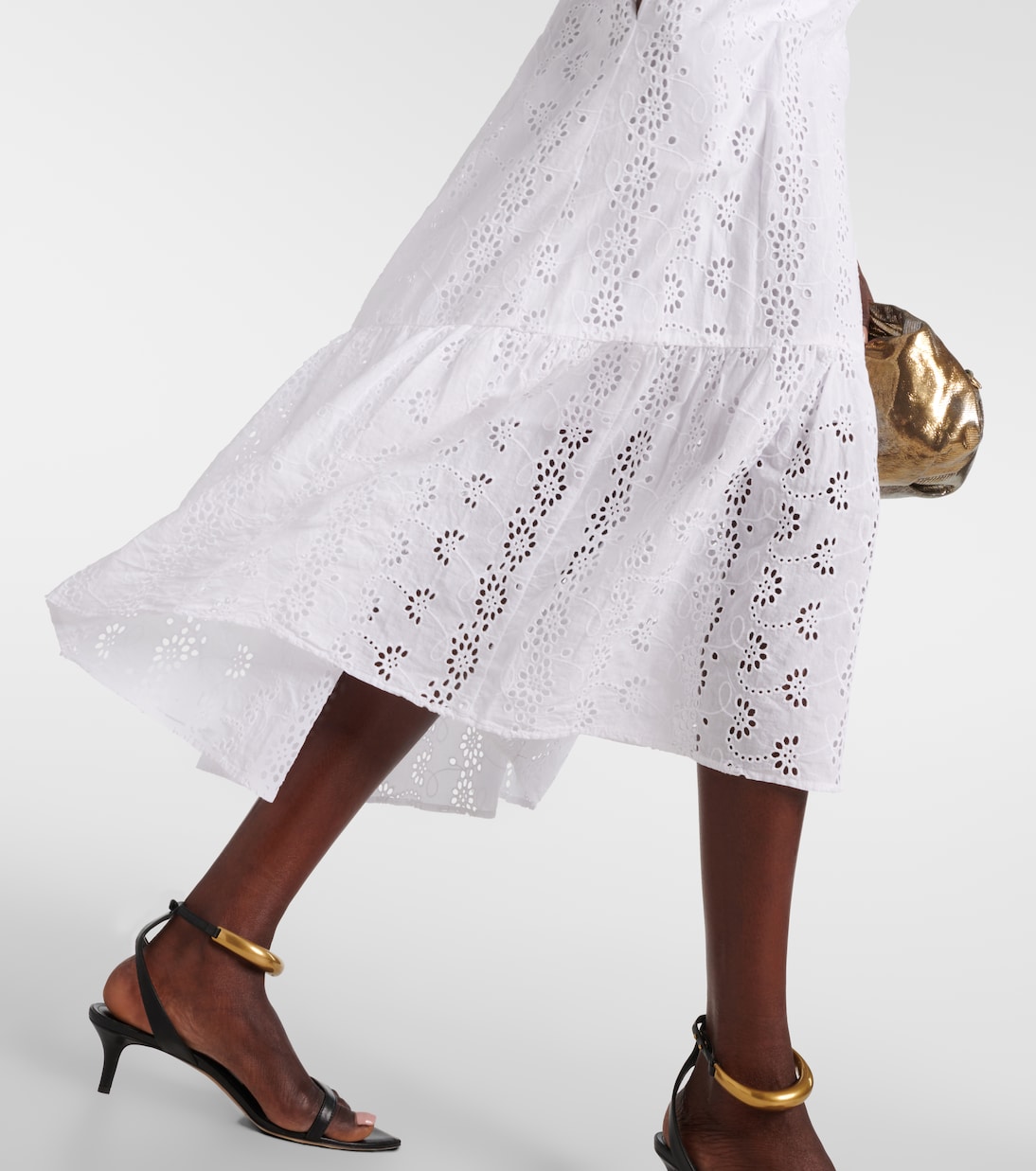 Jupe midi Amelia en coton | Velvet