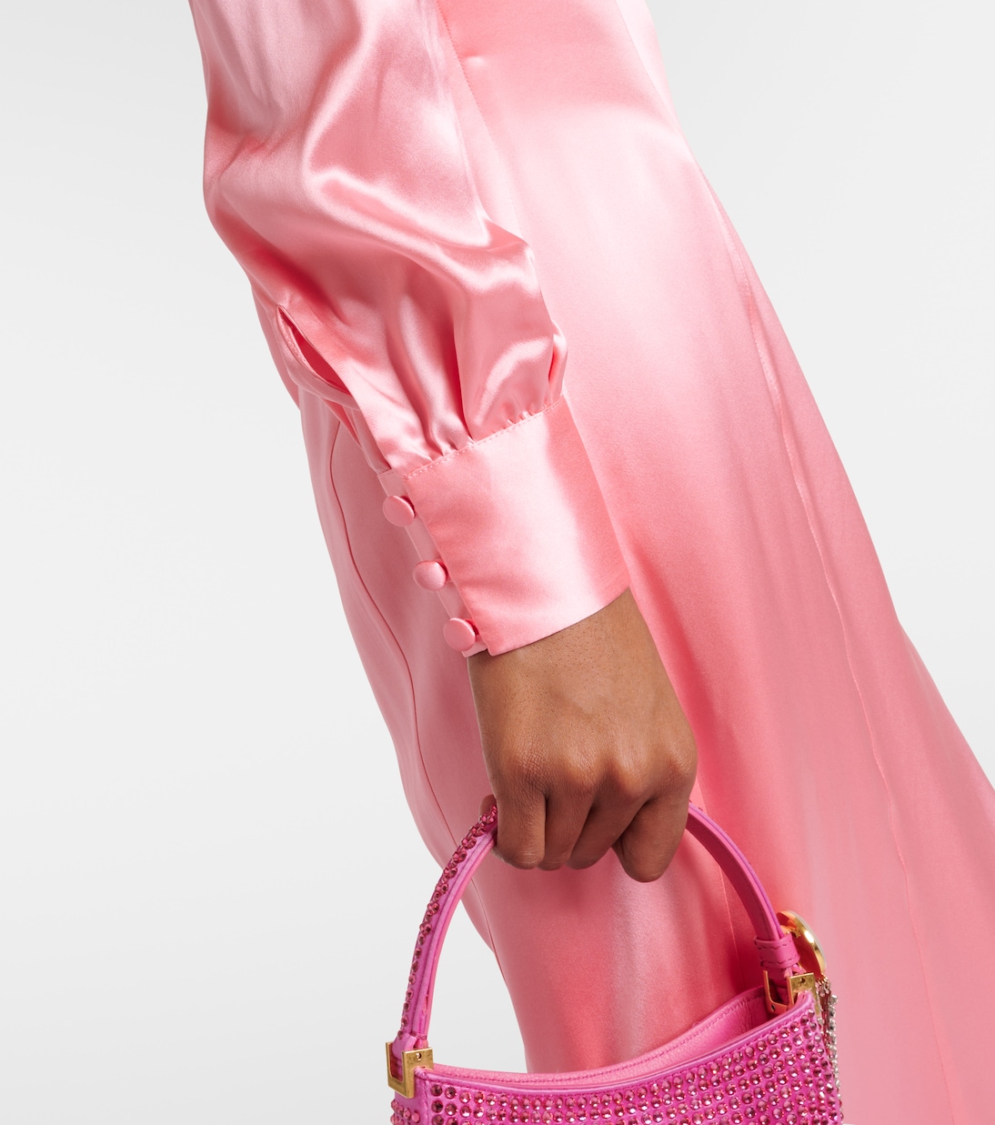 Midikleid aus Seidensatin | Alessandra Rich