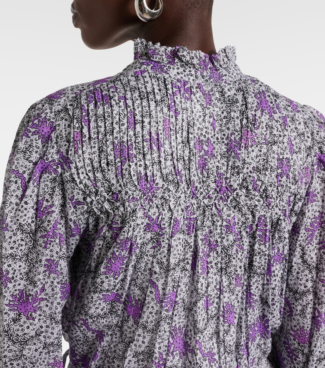 Robe midi Dalida imprimée en coton | Marant Etoile