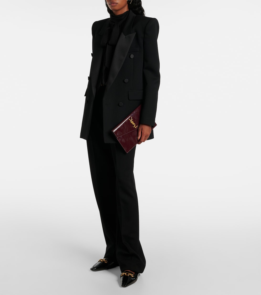 Clutch Uptown in vernice | Saint Laurent