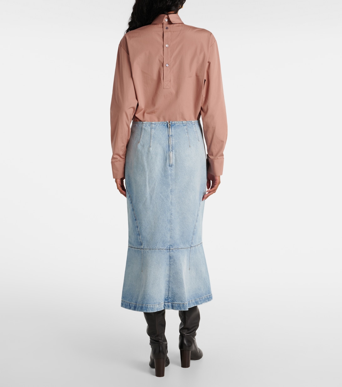 Jupe midi en jean | Dries Van Noten