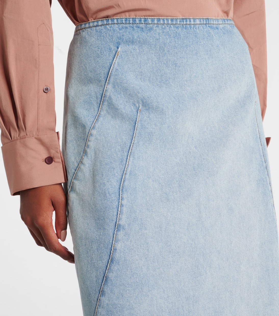 Jupe midi en jean | Dries Van Noten