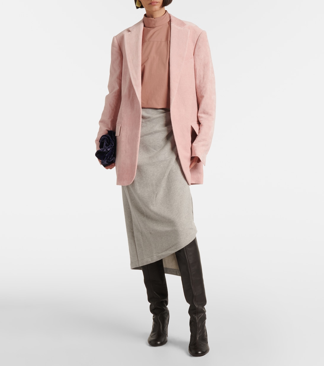 Gonna midi in jersey di cotone | Dries Van Noten
