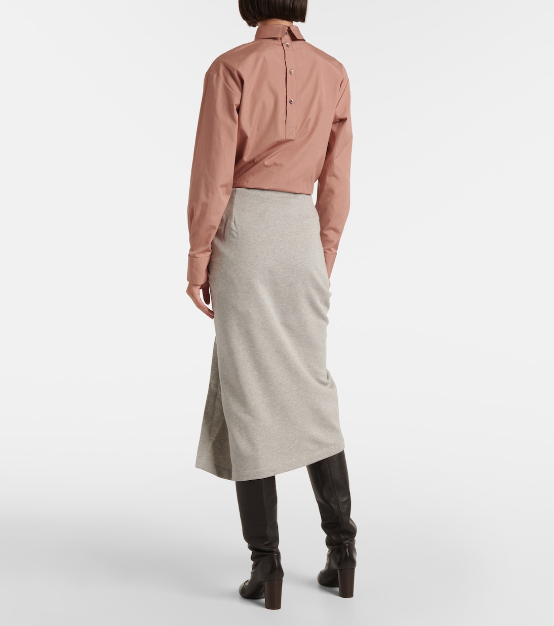 Gonna midi in jersey di cotone | Dries Van Noten