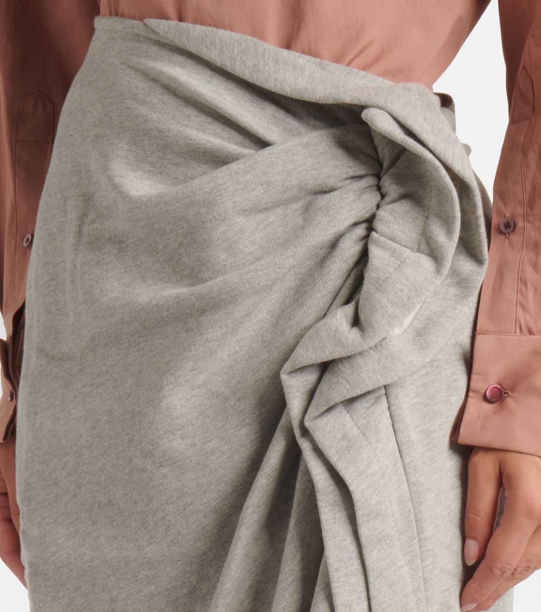 Gonna midi in jersey di cotone | Dries Van Noten