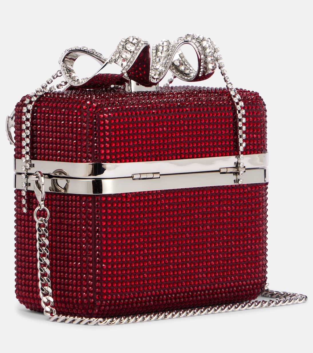 Borsa a tracolla Vanity con cristalli | Self-Portrait