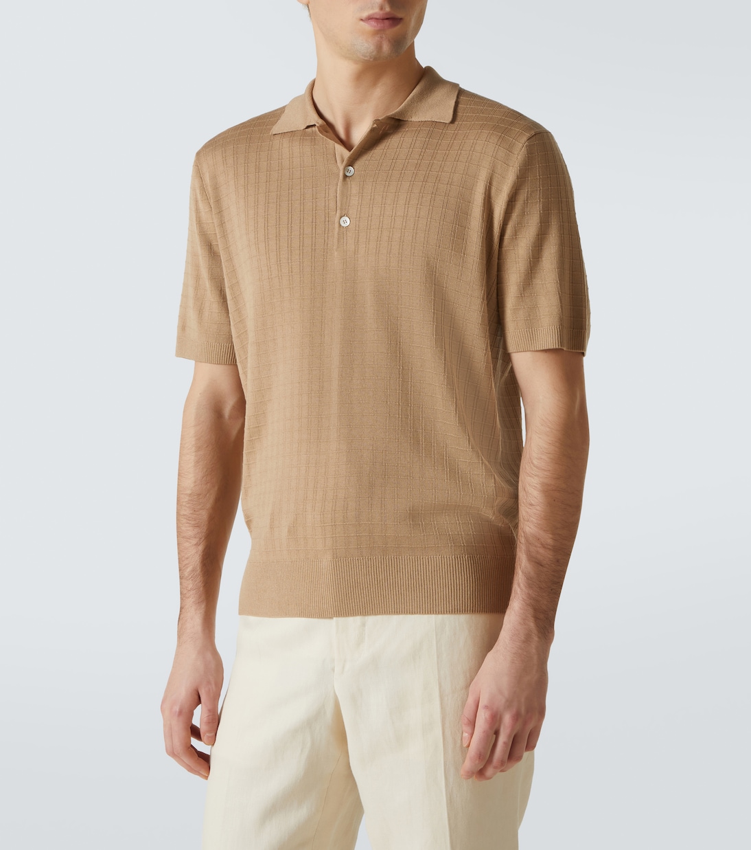 Polo de seda y algodón | Canali