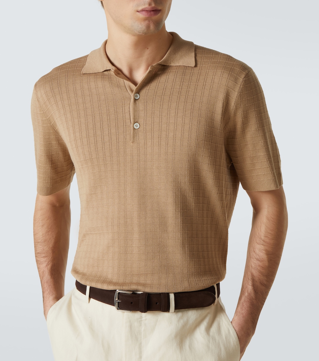 Polo de seda y algodón | Canali