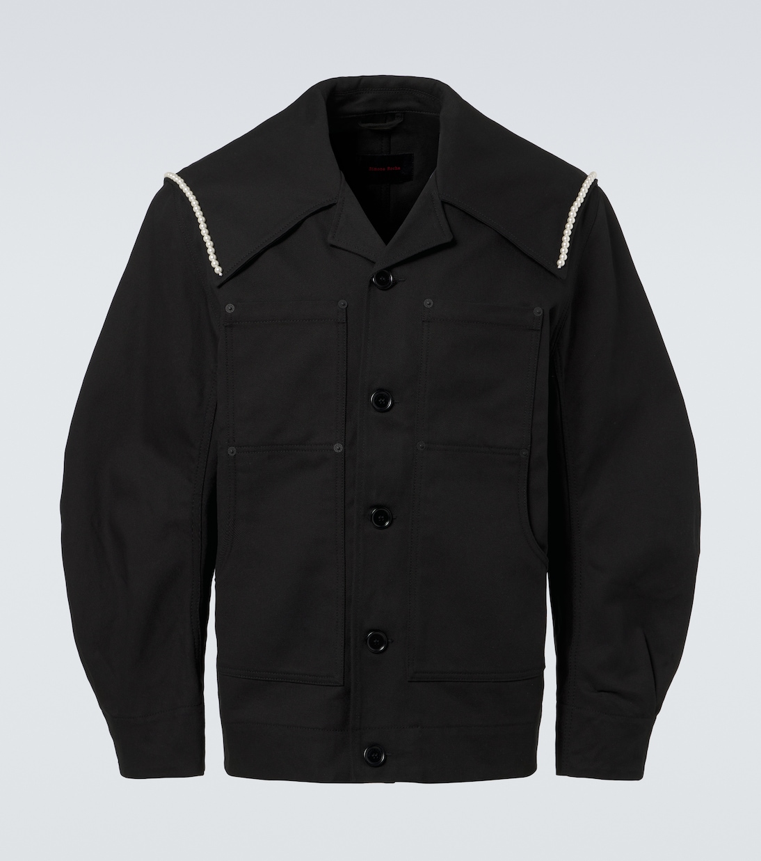 Jacke aus Baumwolle mit Zierperlen | Simone Rocha