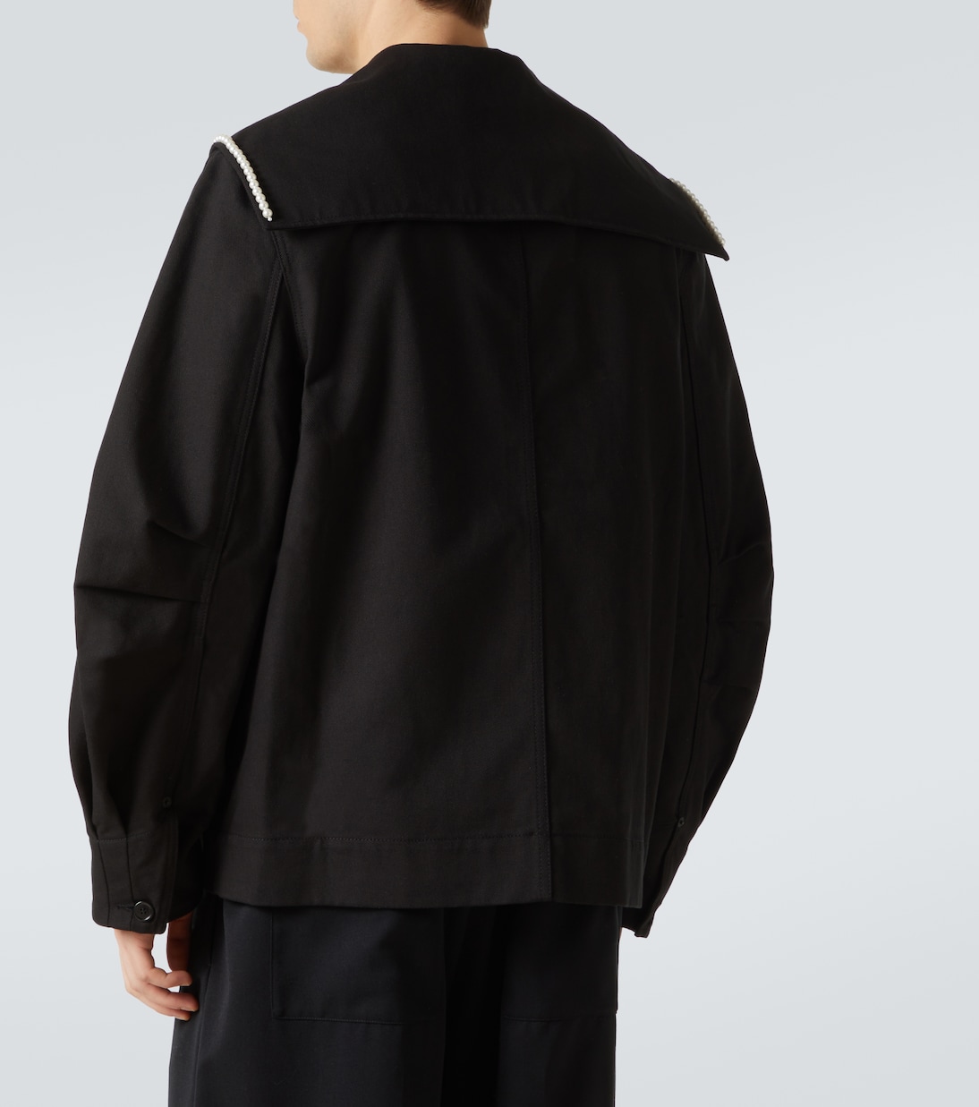 Jacke aus Baumwolle mit Zierperlen | Simone Rocha