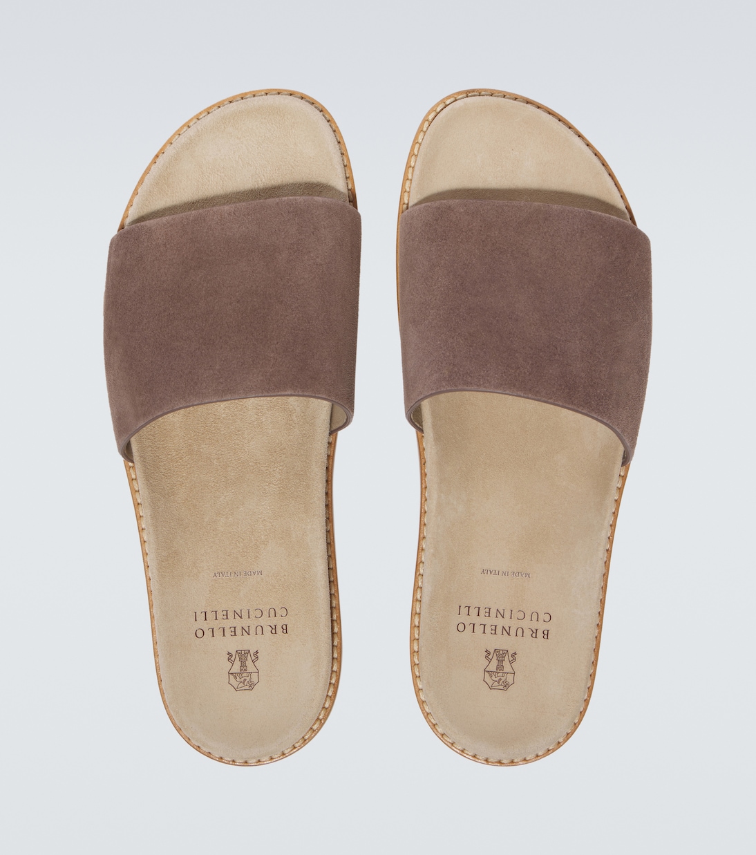 Slippers in suede | Brunello Cucinelli