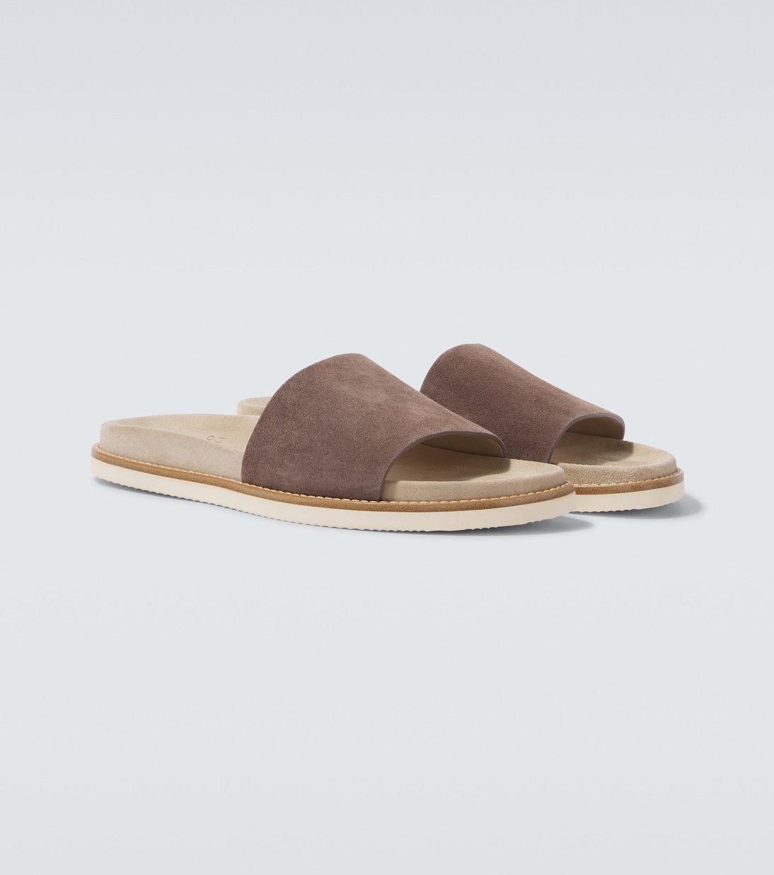 Slippers in suede | Brunello Cucinelli