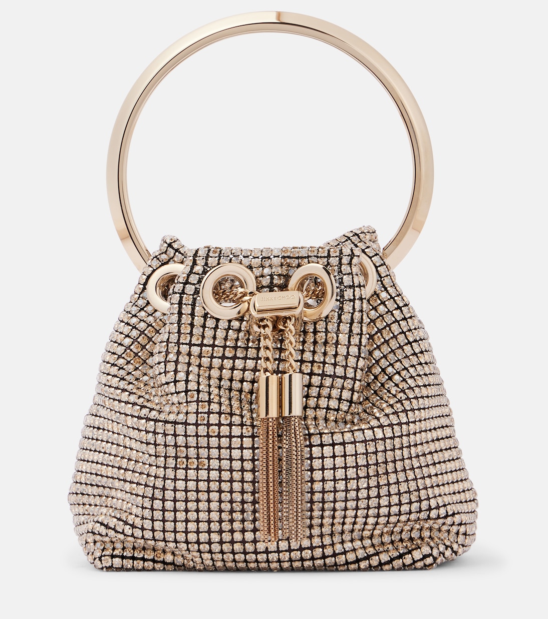 Secchiello Bon Bon Mini con cristalli | Jimmy Choo