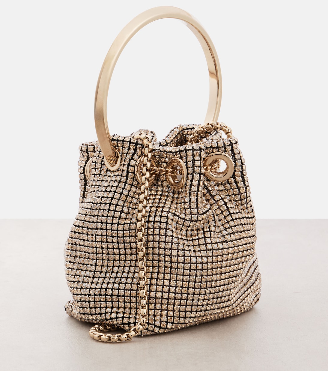 Secchiello Bon Bon Mini con cristalli | Jimmy Choo
