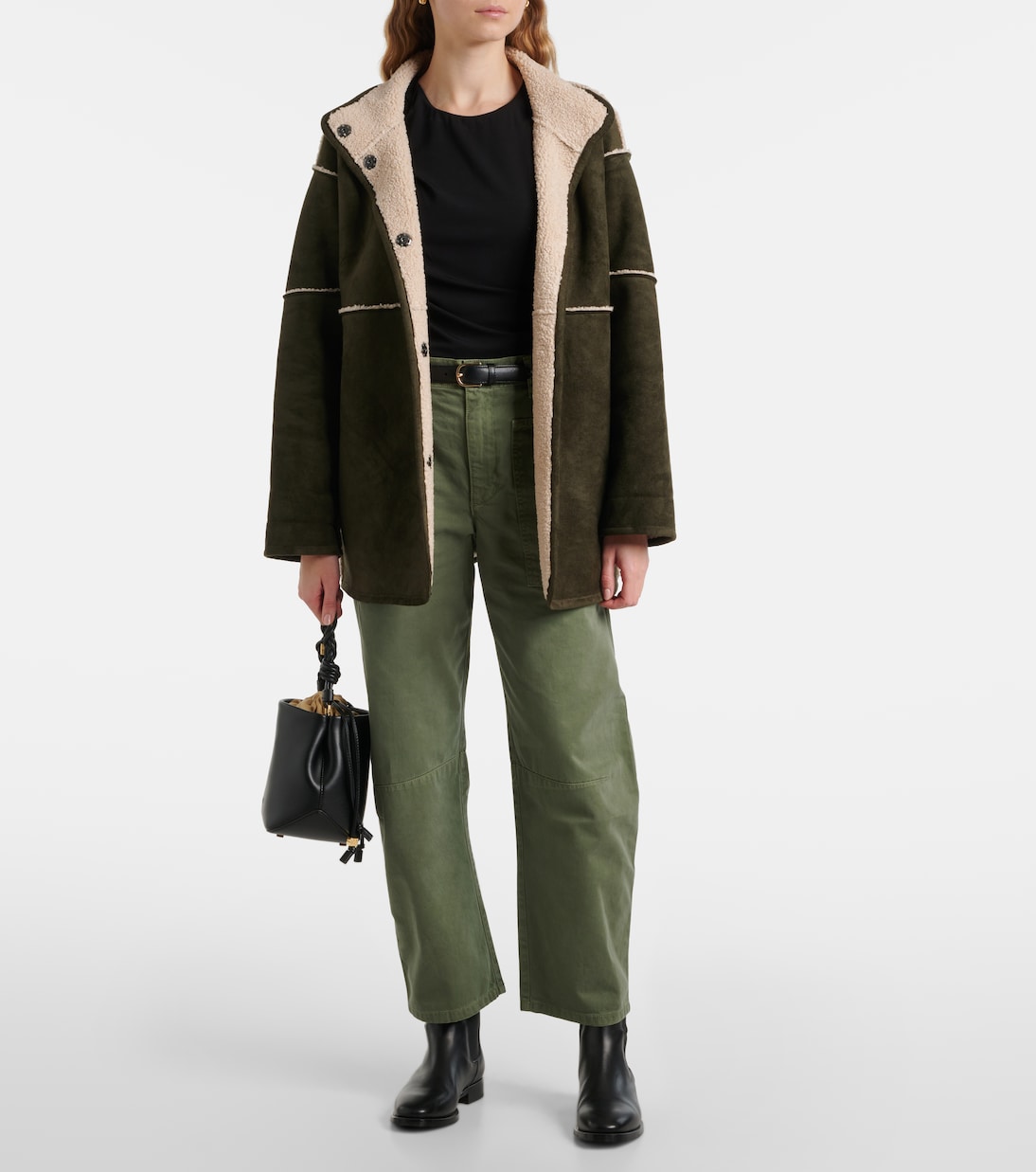 Weite Hose Brylie aus Baumwoll-Twill | Velvet