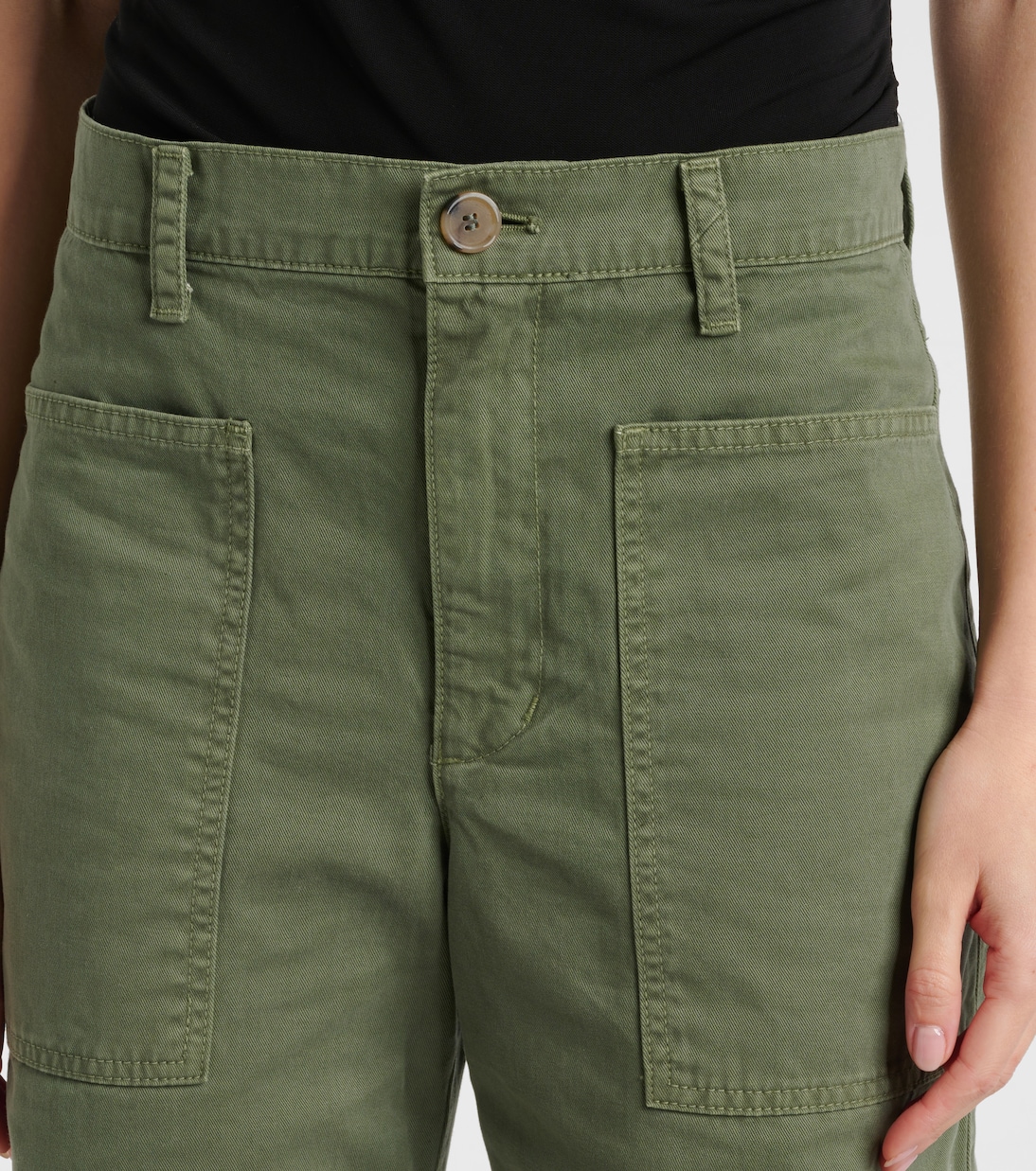 Weite Hose Brylie aus Baumwoll-Twill | Velvet