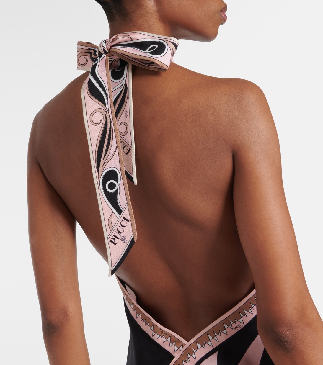 Abito lungo Stella in twill di seta | Pucci