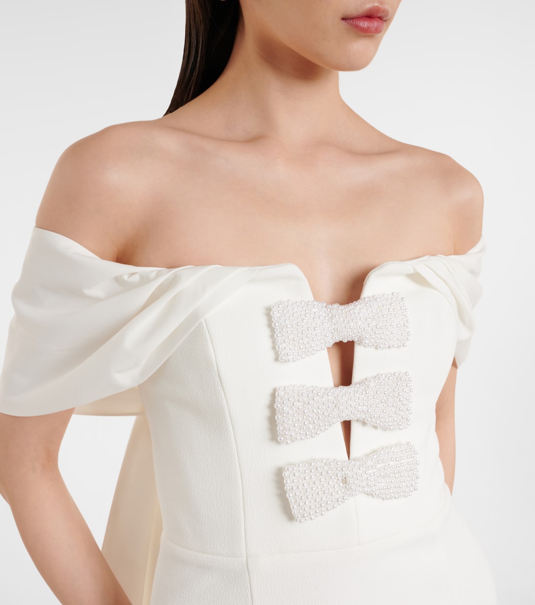 Robe midi Rory en crêpe | Rebecca Vallance