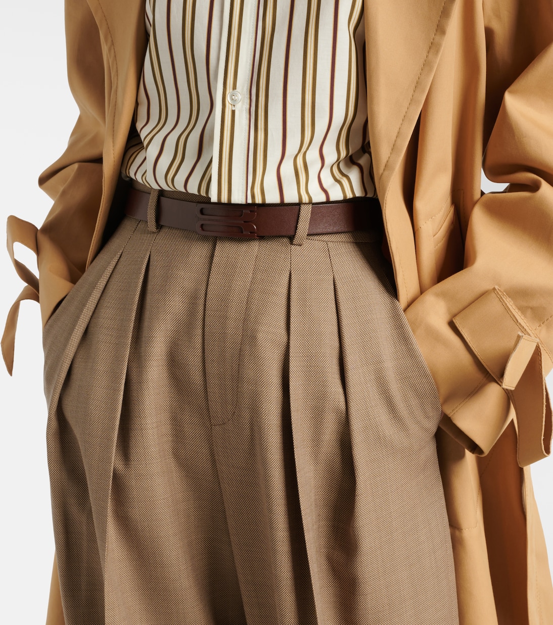 Logo leather belt  | Victoria Beckham