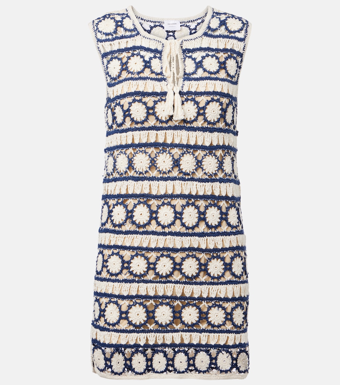 Crochet cotton minidress | Anna Kosturova