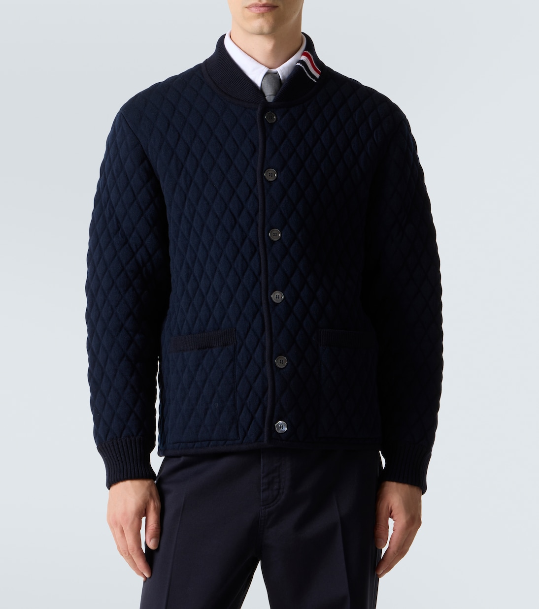 Quilted wool-blend jacket | Thom Browne