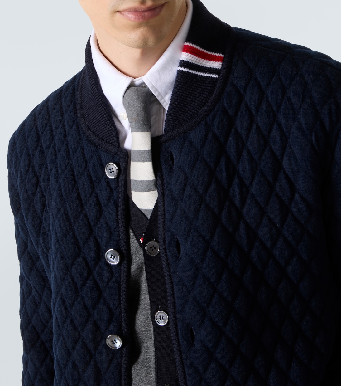 Quilted wool-blend jacket | Thom Browne