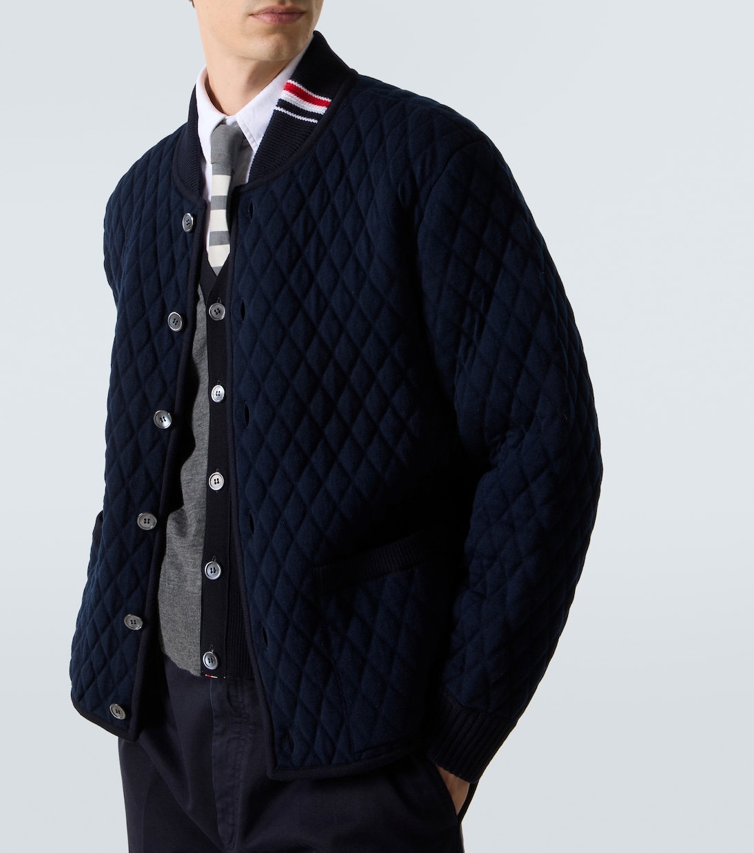 Quilted wool-blend jacket | Thom Browne