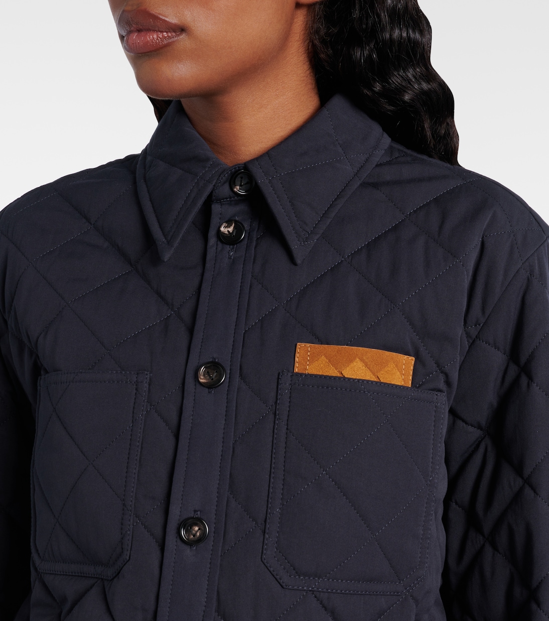 Steppjacke Intrecciato aus einem Baumwollgemisch | Bottega Veneta