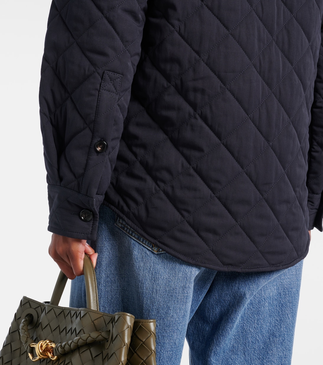 Steppjacke Intrecciato aus einem Baumwollgemisch | Bottega Veneta