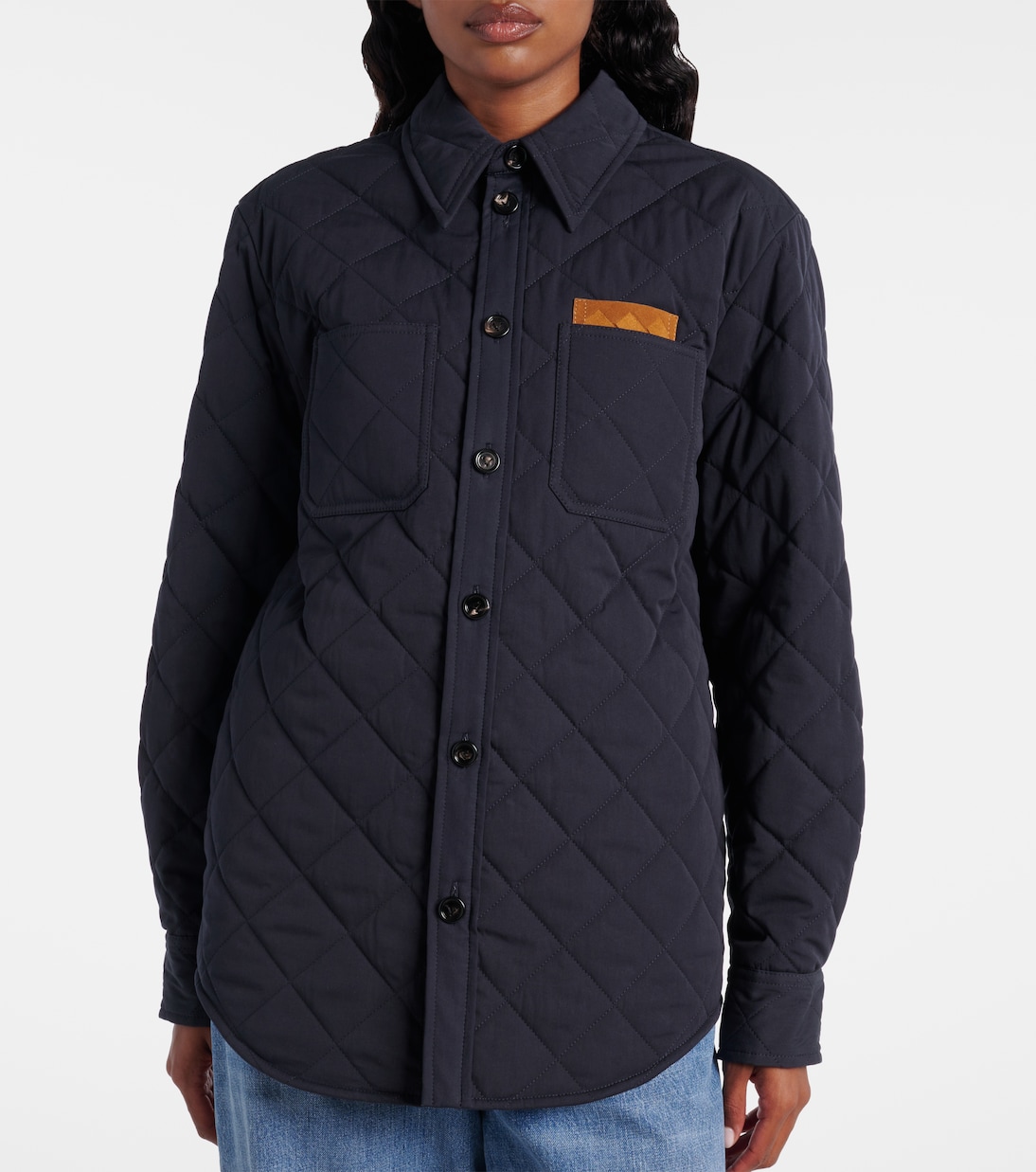 Steppjacke Intrecciato aus einem Baumwollgemisch | Bottega Veneta