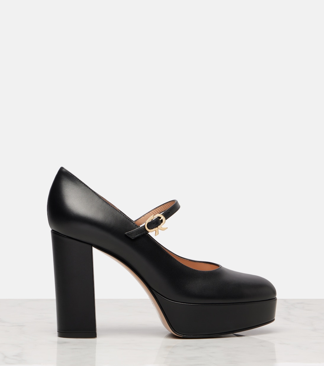 Salones Mary Jane de piel con plataforma | Gianvito Rossi