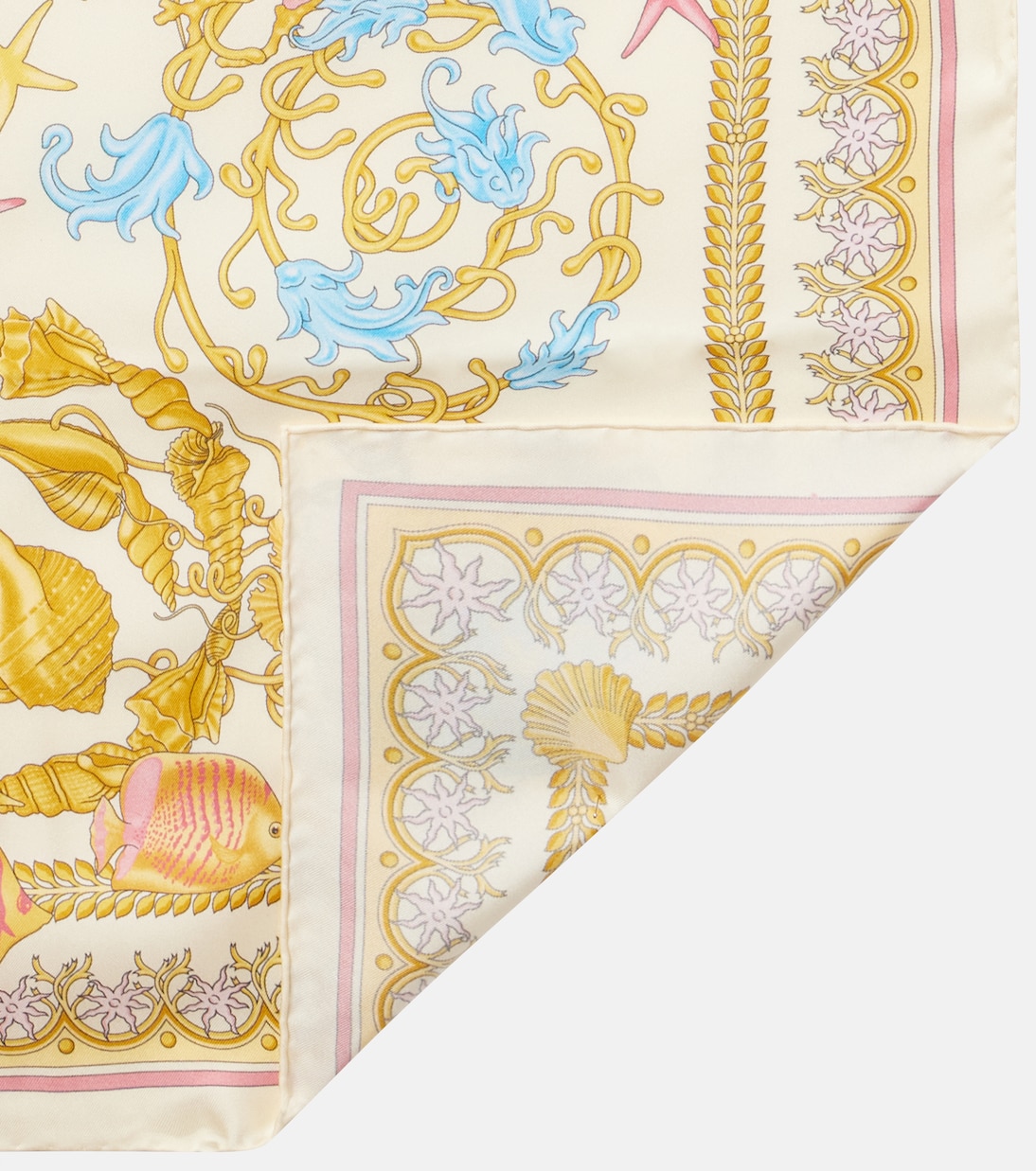 Foulard Underwater Barocco en soie | Versace