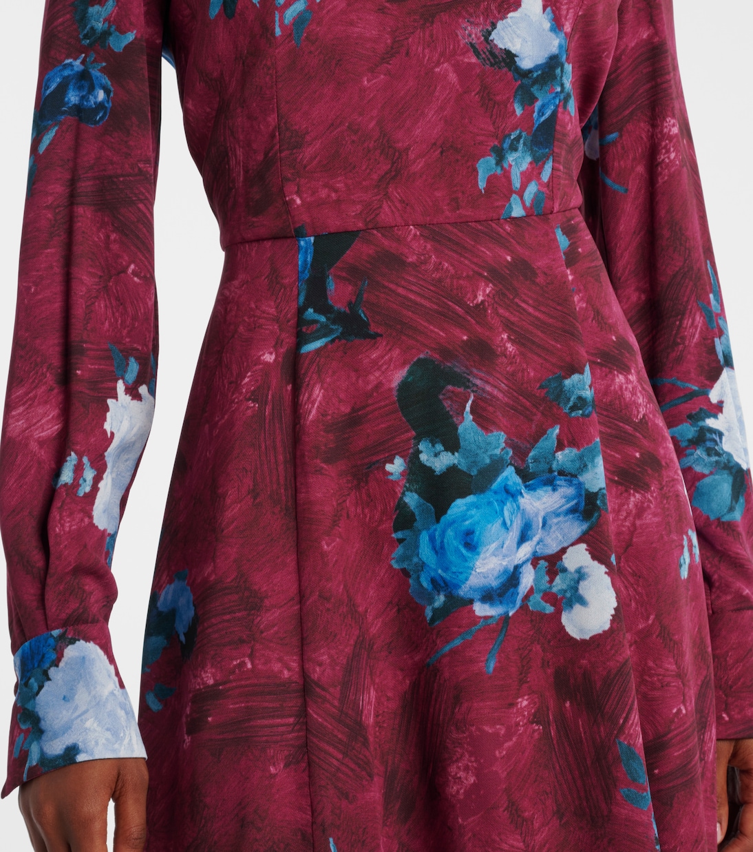 Floral crêpe midi dress | Erdem