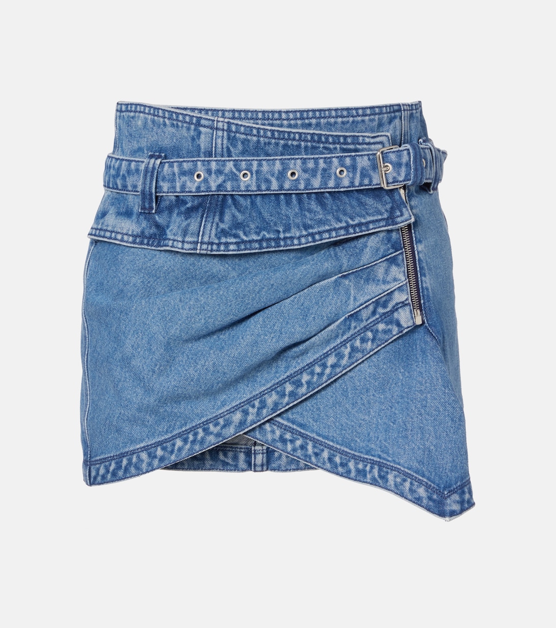 Minifalda envolvente Siyen de denim de algodón | Isabel Marant
