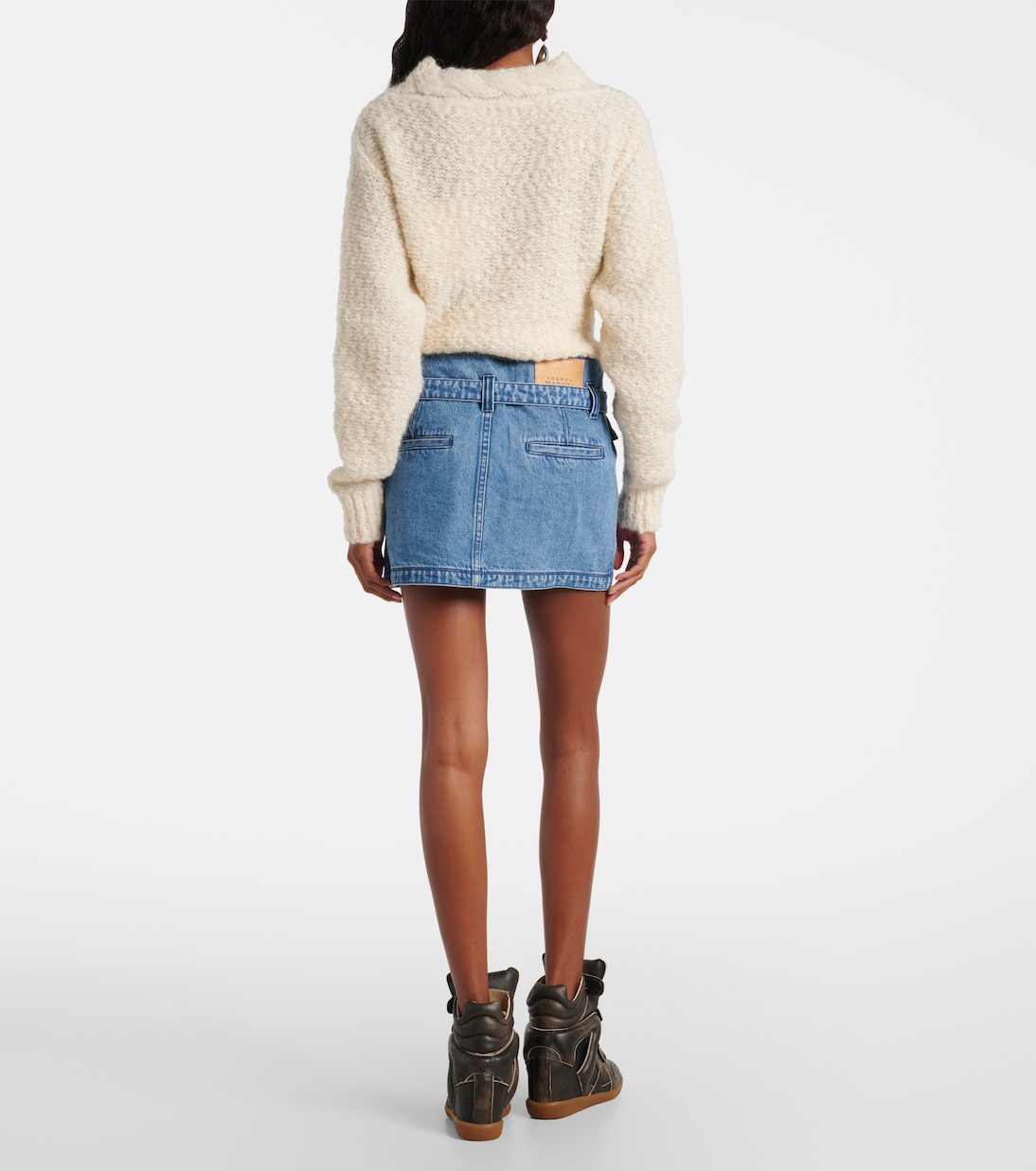 Minifalda envolvente Siyen de denim de algodón | Isabel Marant