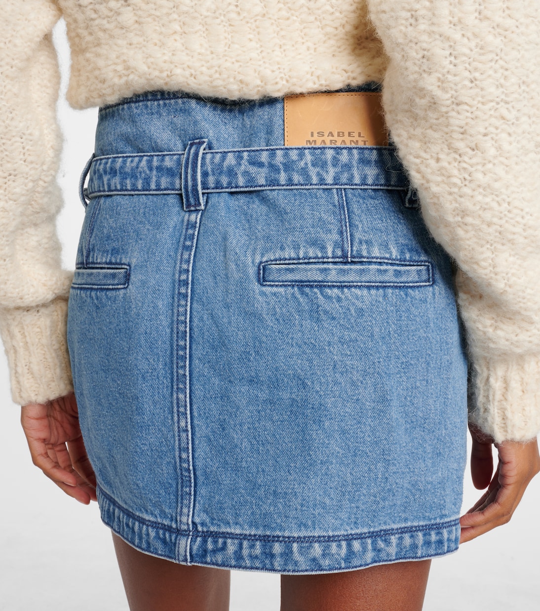 Minifalda envolvente Siyen de denim de algodón | Isabel Marant