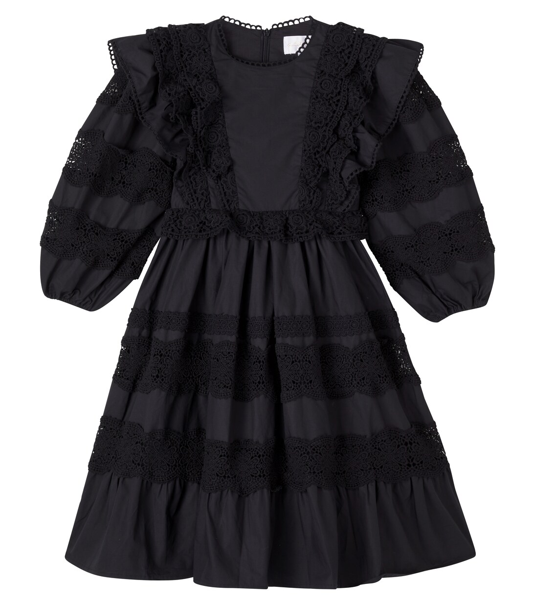 Lace-trimmed cotton dress | Petite Amalie  