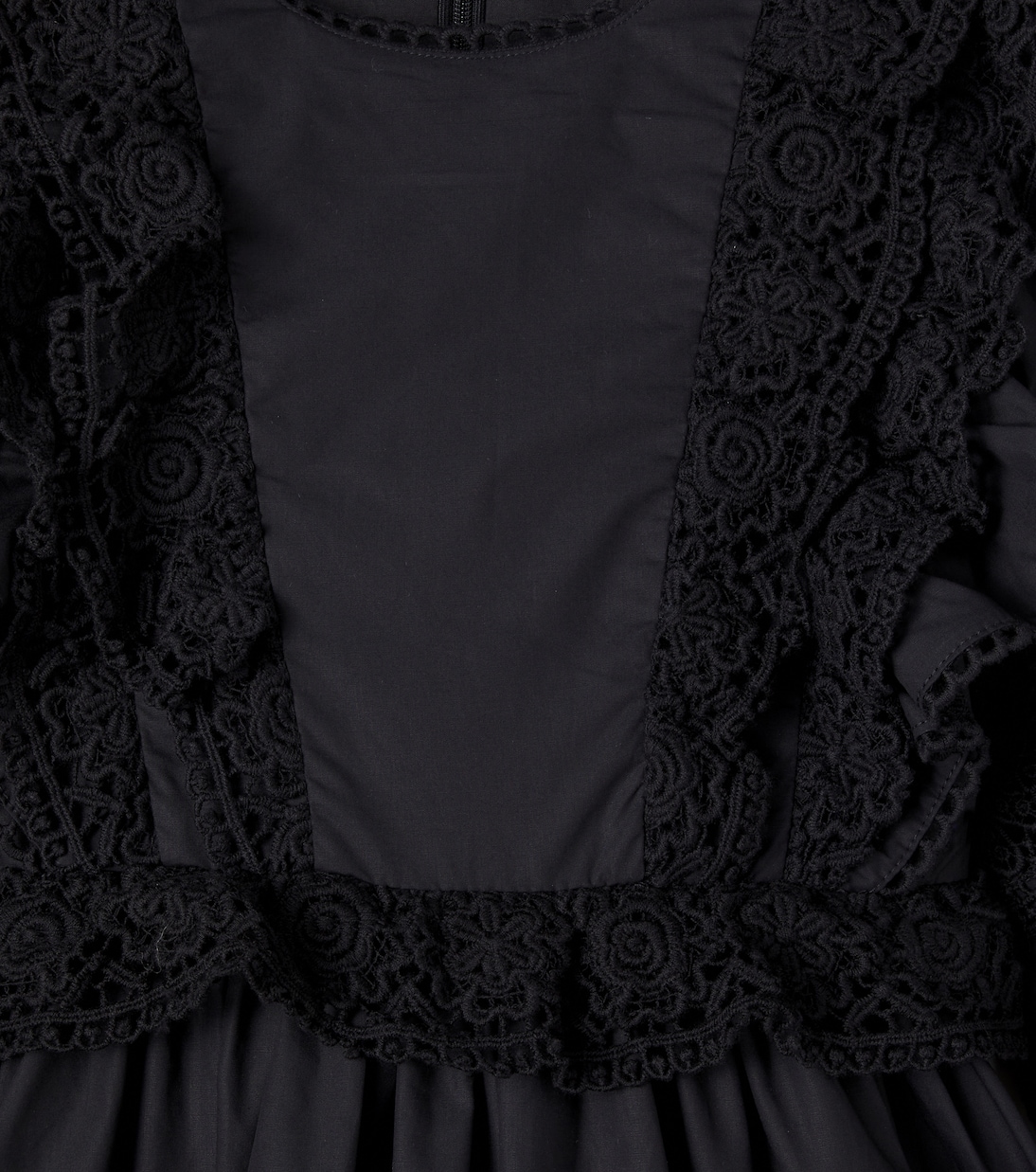 Lace-trimmed cotton dress | Petite Amalie  