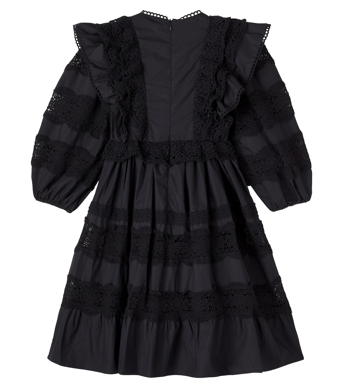 Lace-trimmed cotton dress | Petite Amalie  