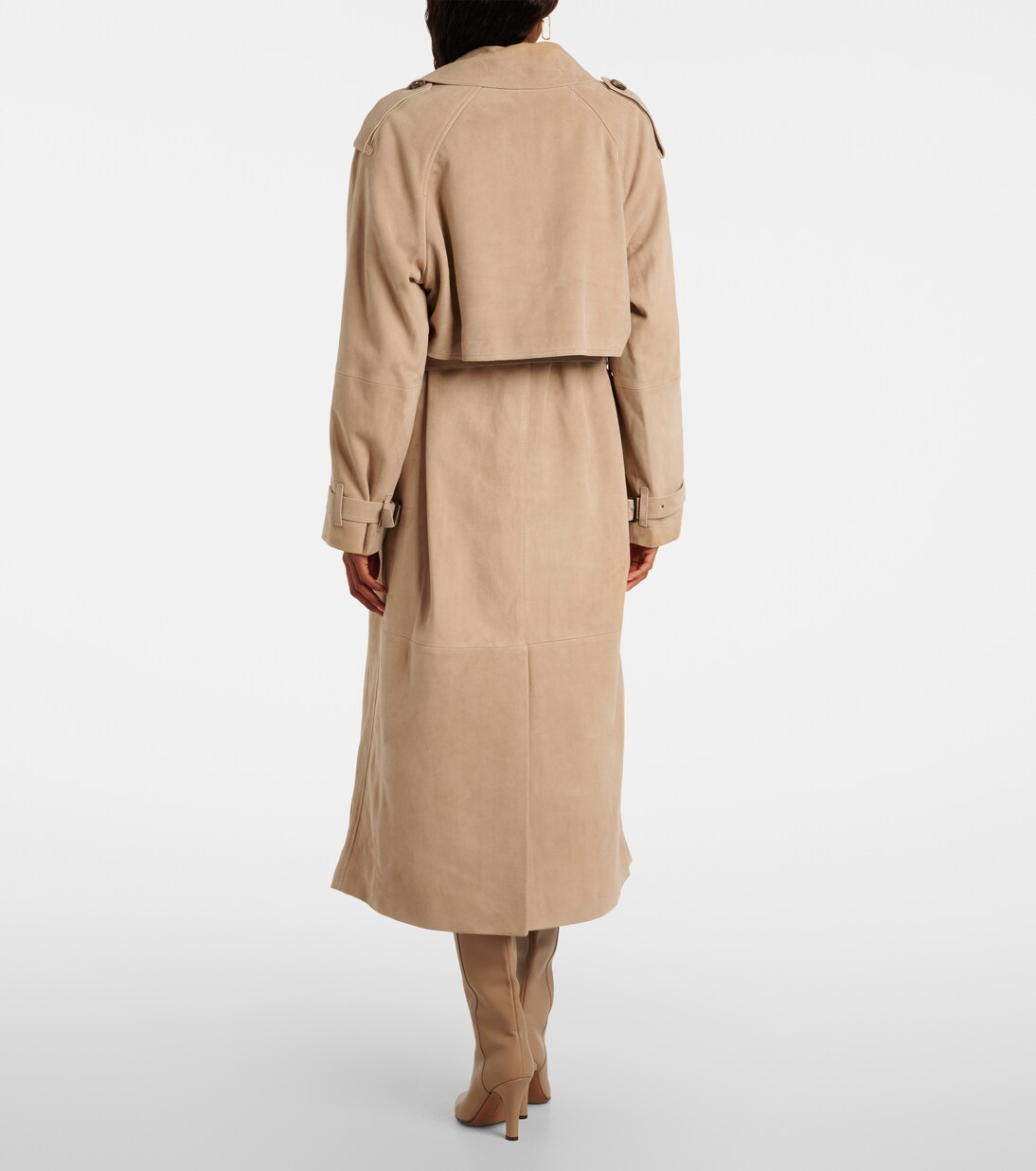 Trench in suede | Yves Salomon