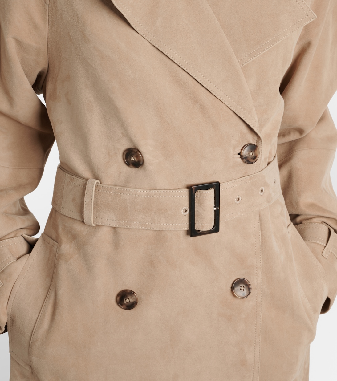 Trench in suede | Yves Salomon