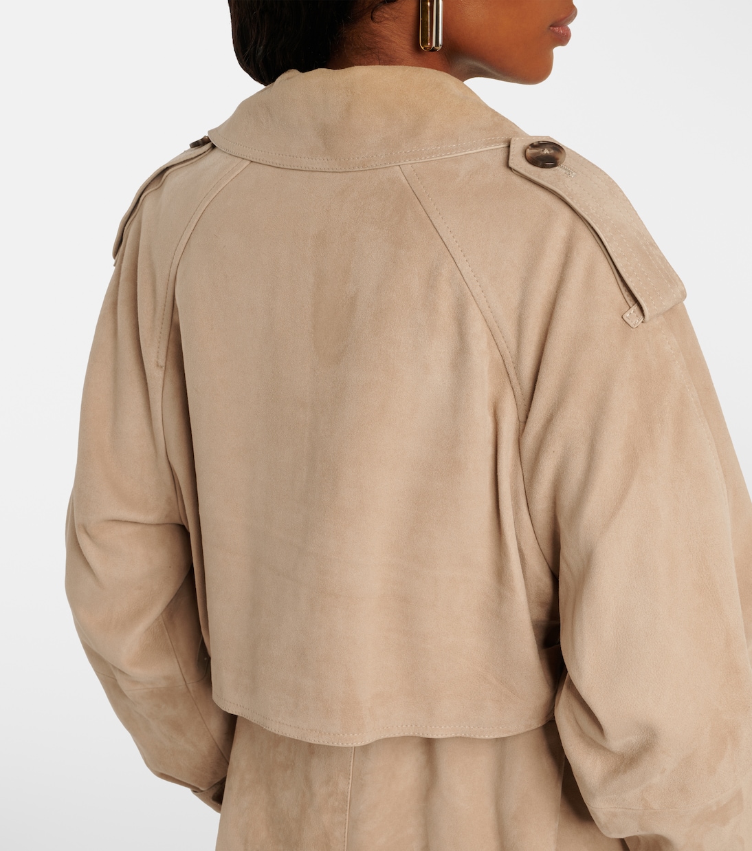 Trench in suede | Yves Salomon
