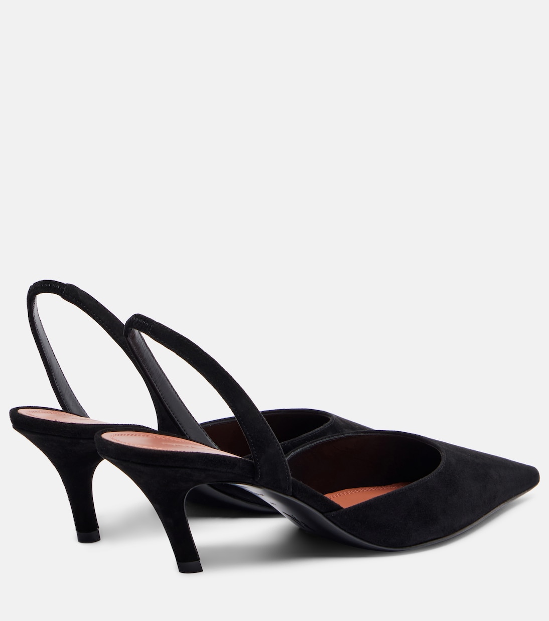 Sofia 60 suede slingback pumps  | Amina Muaddi