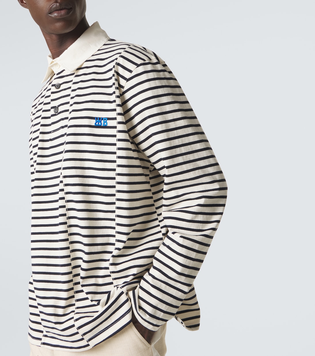 Polo City rayé en coton | Wales Bonner
