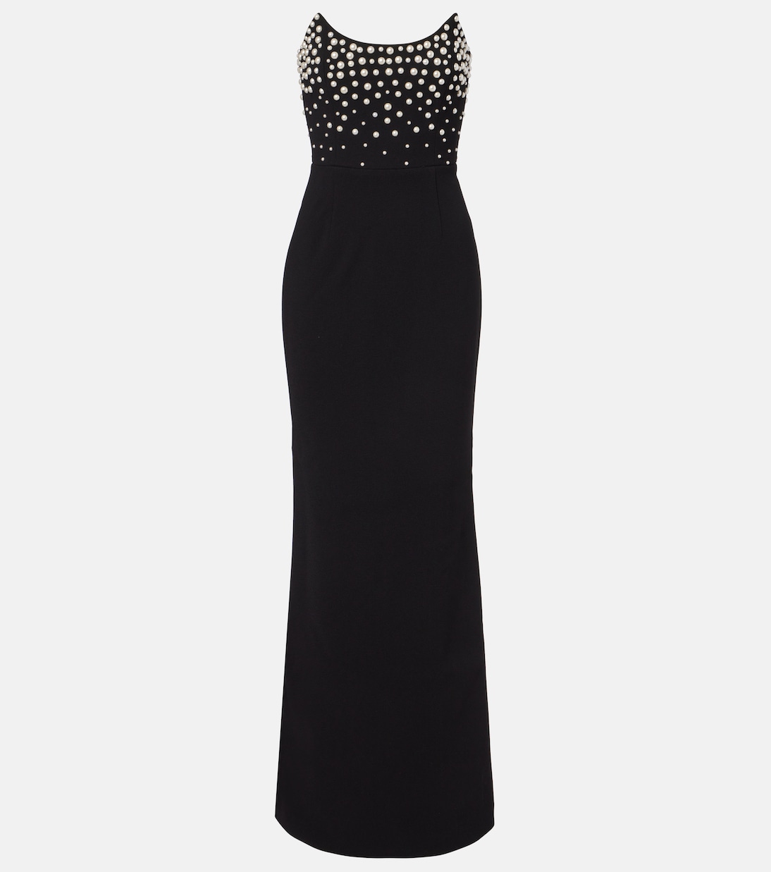 Vestido bustier de fiesta Lynette de crepé adornado | Rebecca Vallance