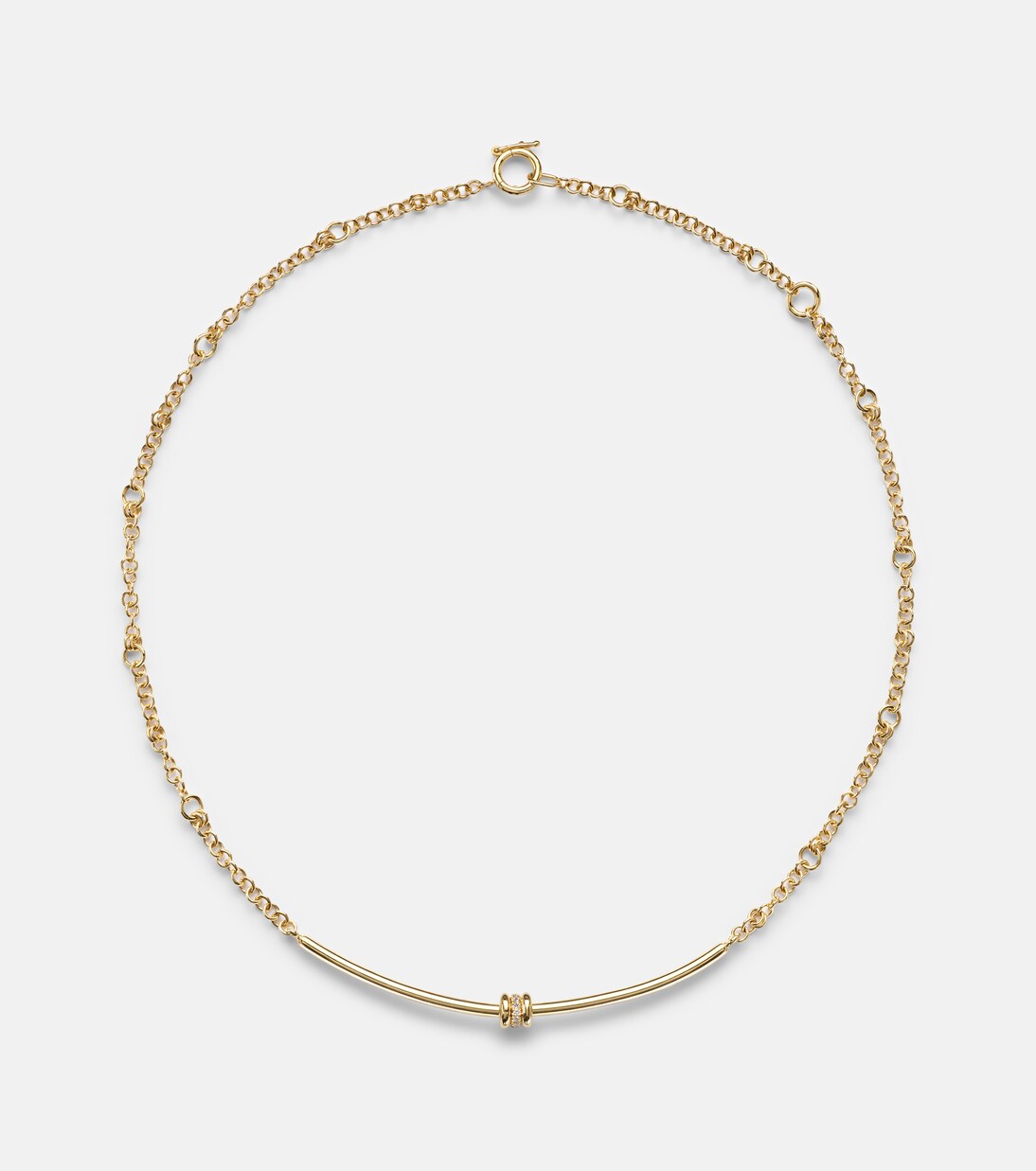 Collana Gravity Arc in oro 18kt con diamanti | Spinelli Kilcollin