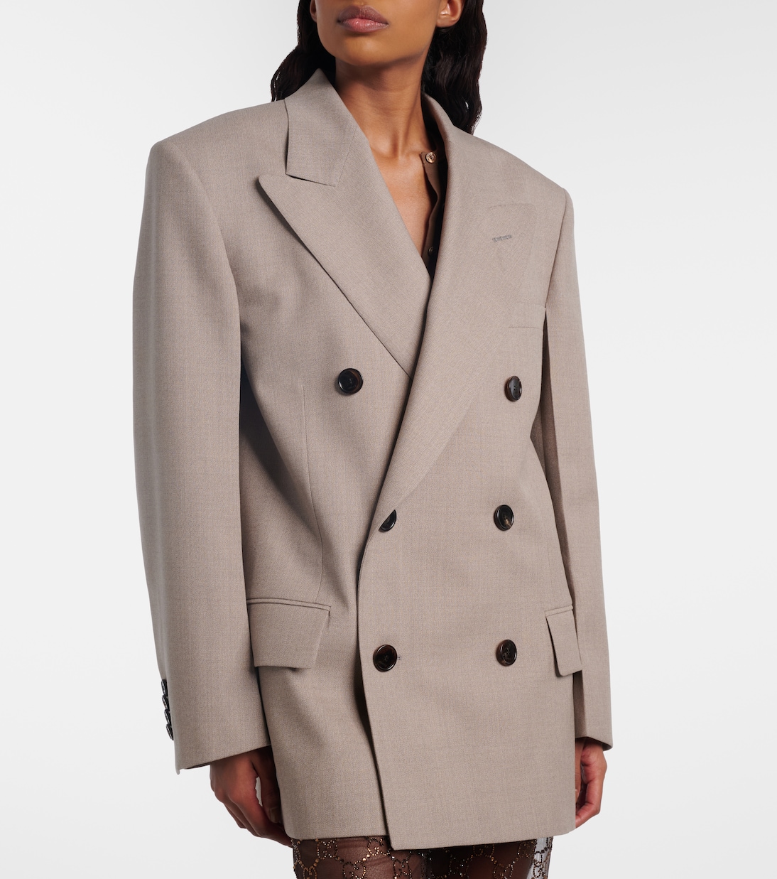 Blazer aus Woll-Mouliné | Gucci