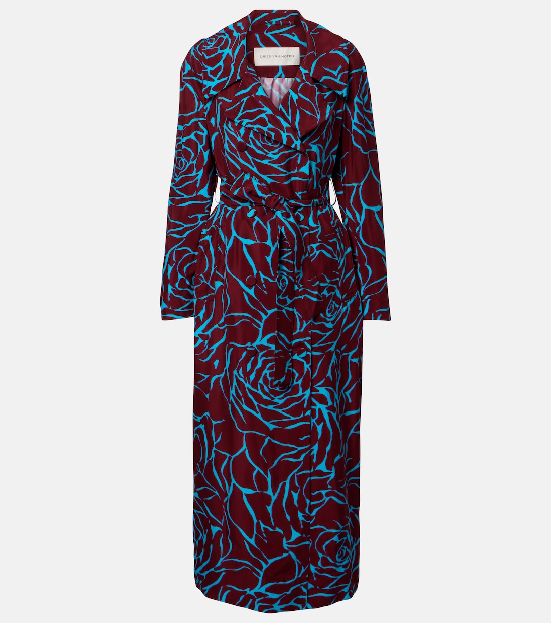 Printed twill coat | Dries Van Noten