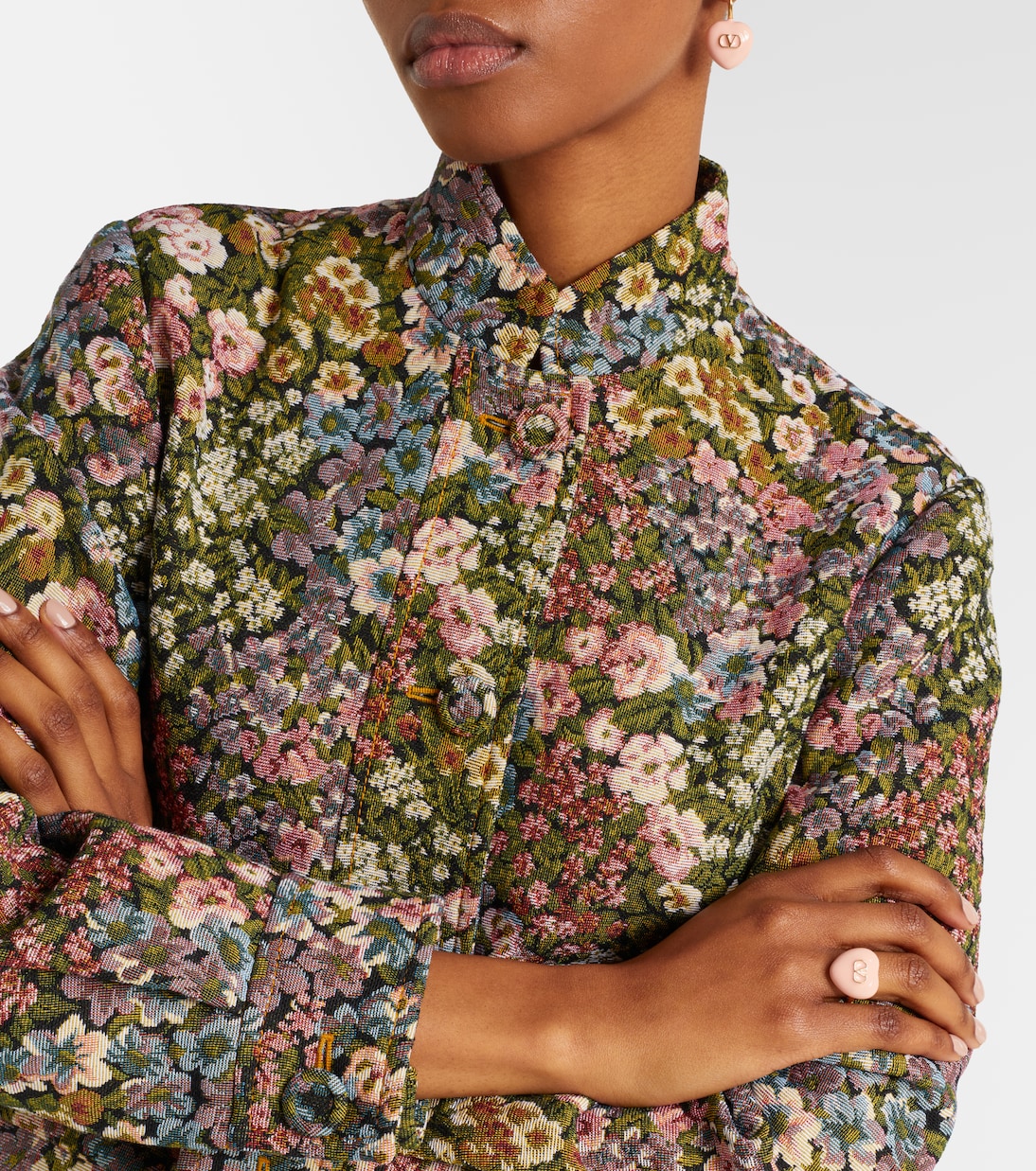 Anillo Cœur Royal con VLogo esmaltado | Valentino