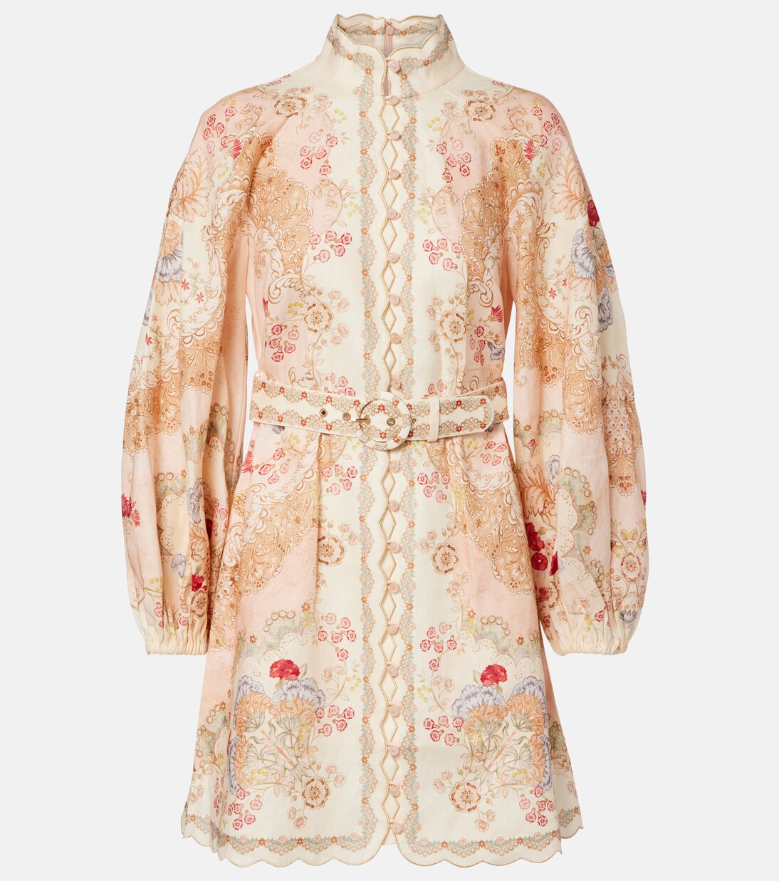 Daylight printed linen minidress | Zimmermann